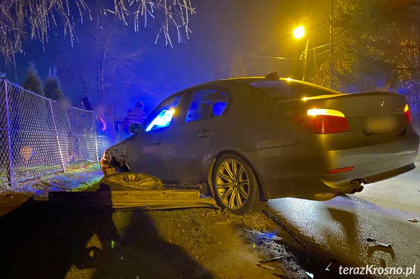 Zderzenie dwóch samochodów w Krościenku Wyżnym