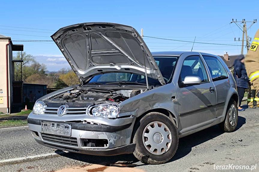 Zderzenie samochodów w Miejscu Piastowym