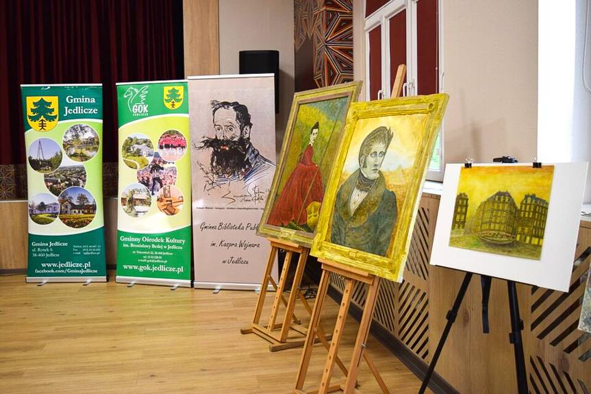 Stanisław Wodziński prezentuje swoje prace