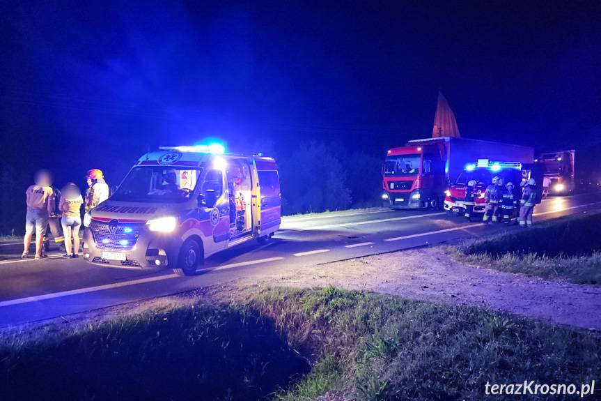 Potrącenie pieszego na DK28