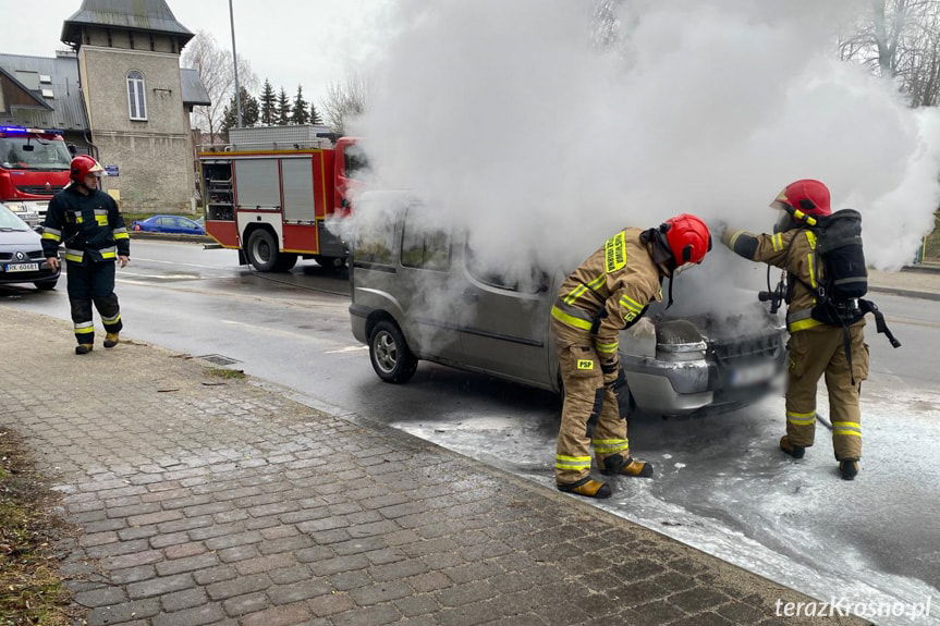 Pożar samochodu na Grodzkiej