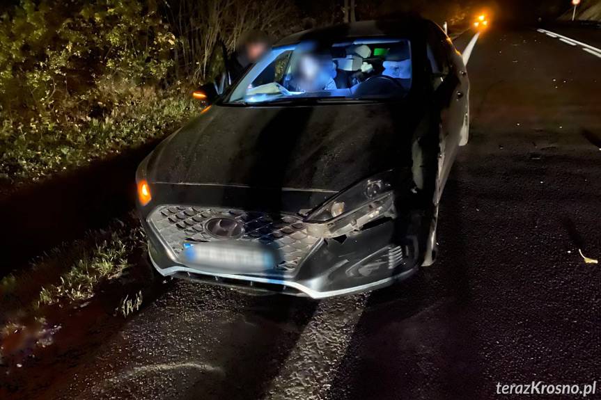Hyundai z Ukrainy zderzył się z węgierskim DAF-em na DK19