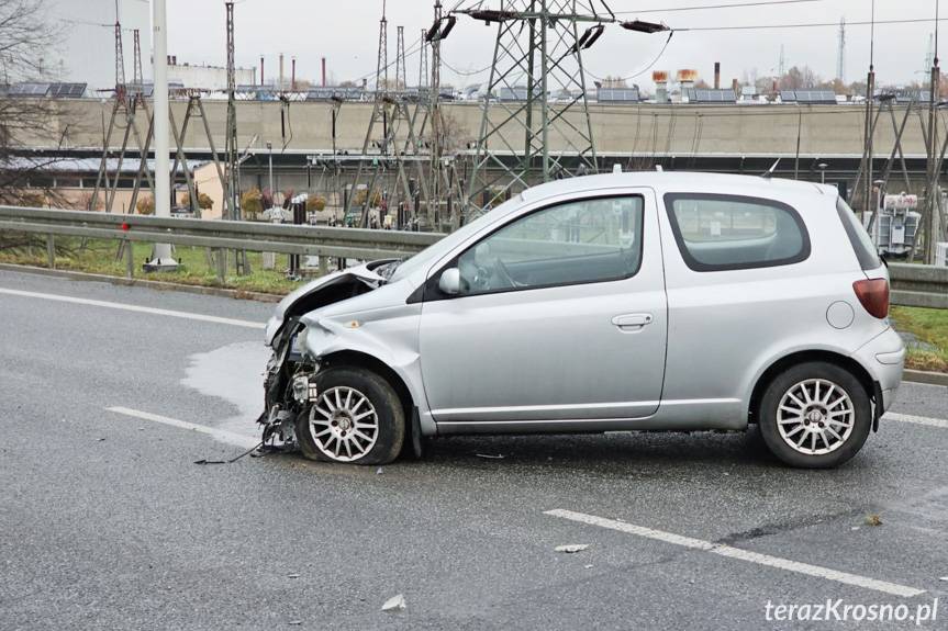Karambol na Podkarpackiej w Krośnie