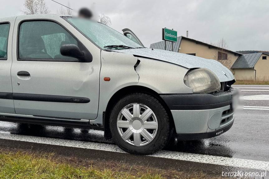 Kolizja na DK19 z udziałem dwóch samochodów