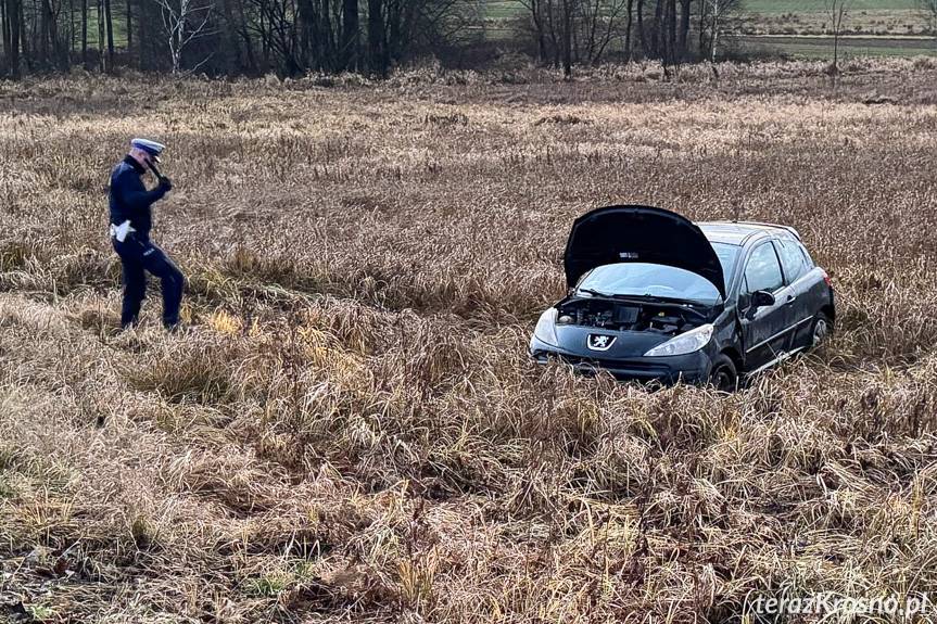 Dachowanie peugeota w Przybówce