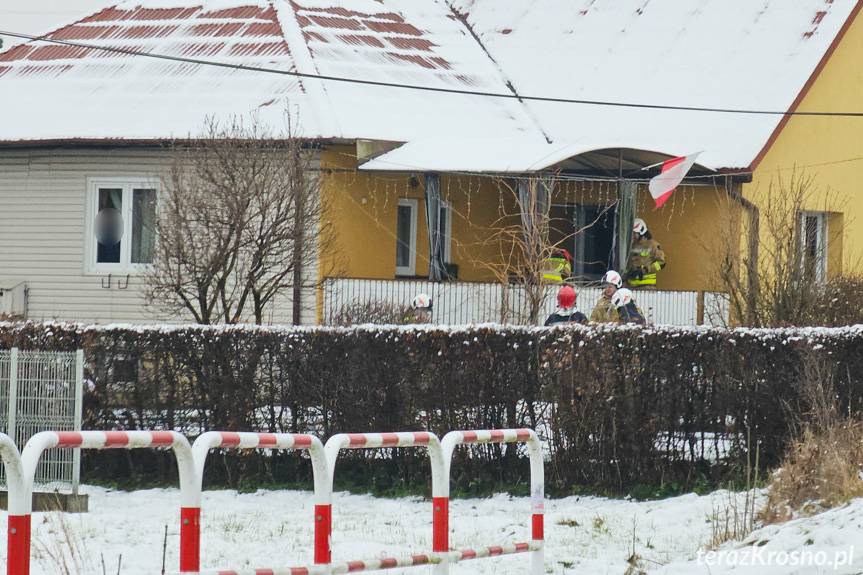 Krościenko Wyżne. Pożar w jednym z domów
