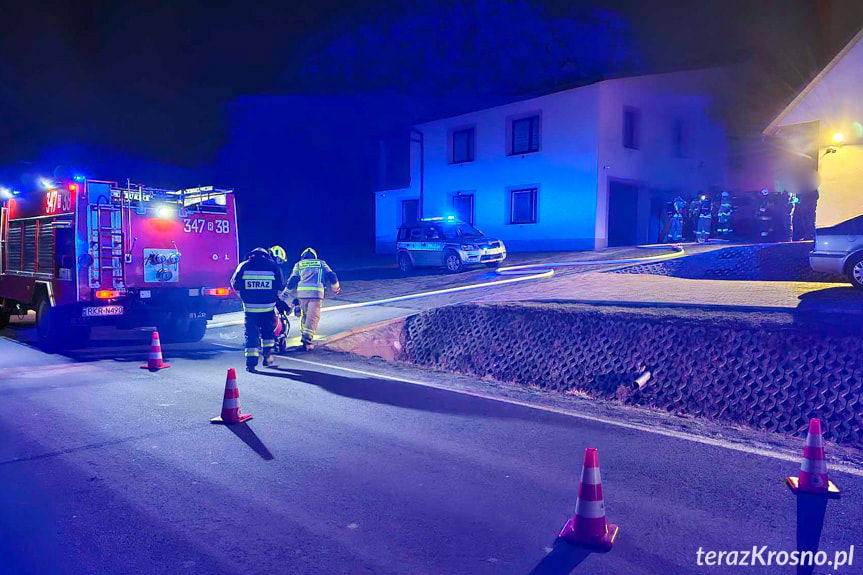 Wietrzno. Pożar kotłowni w domu