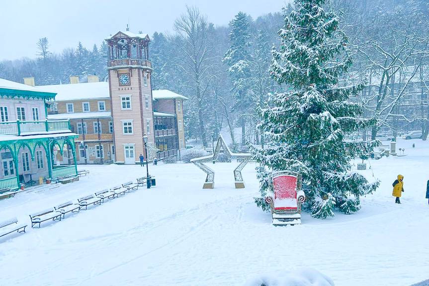 Iwonicz-Zdrój - uzdrowisko w zimowej szacie