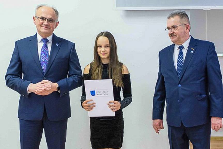 Sportowe talenty Gminy Korczyna nagrodzone przez Wójta