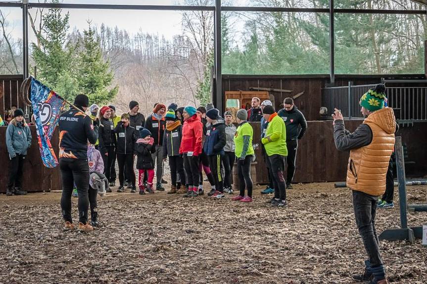 Zimowy bieg z WOŚP-em w Niżnej Łące