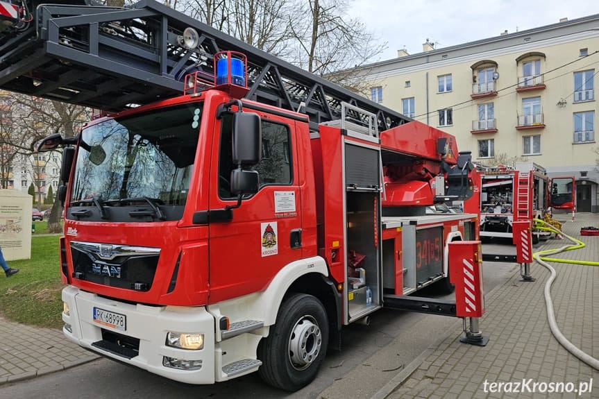 Pożar mieszkania na Kolejowej
