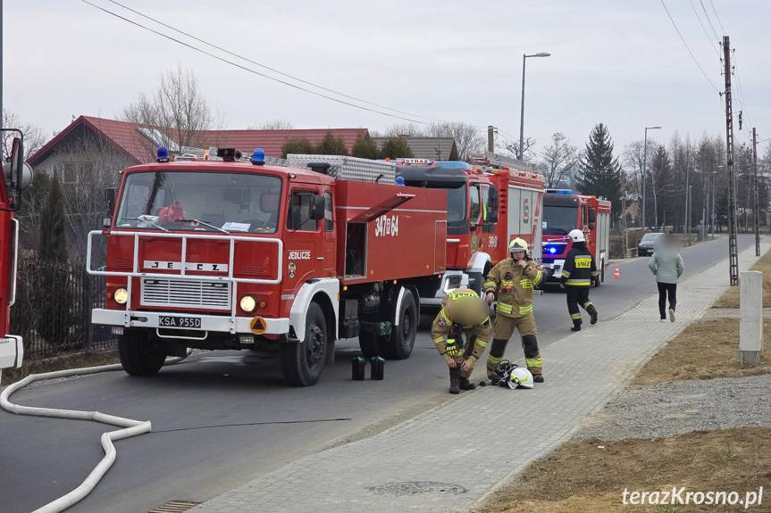 Chlebna. Pożar w domu jednorodzinnym