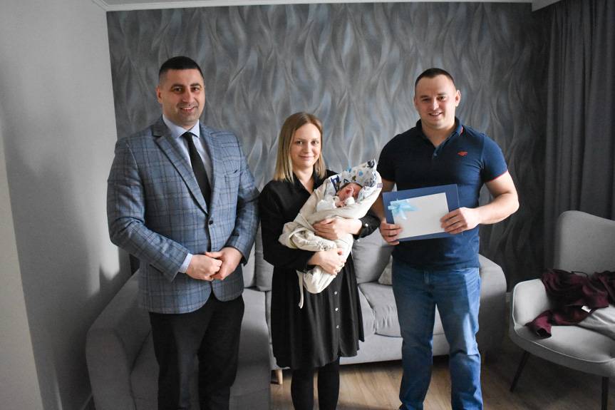 Patryk i Franciszek pierwszymi mieszkańcami Gminy Wojaszówka w nowym roku