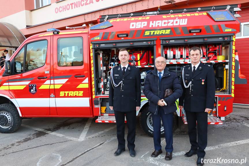Zebranie sprawozdawcze w OSP Haczów. Uroczyście i podniośle