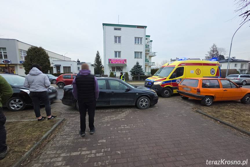Zderzenie trzech samochodów na Krakowskiej