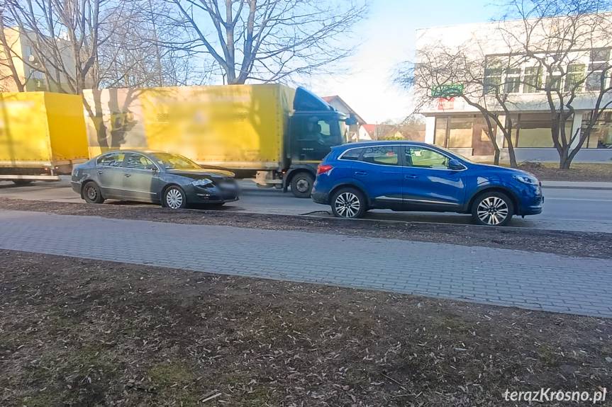 Kolizja na Krakowskiej. Najechanie na tył
