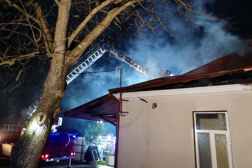 Pożar na plebani w Jaworniku Polskim