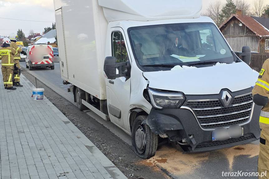 Posada Jaśliska. Zderzenie dwóch samochodów