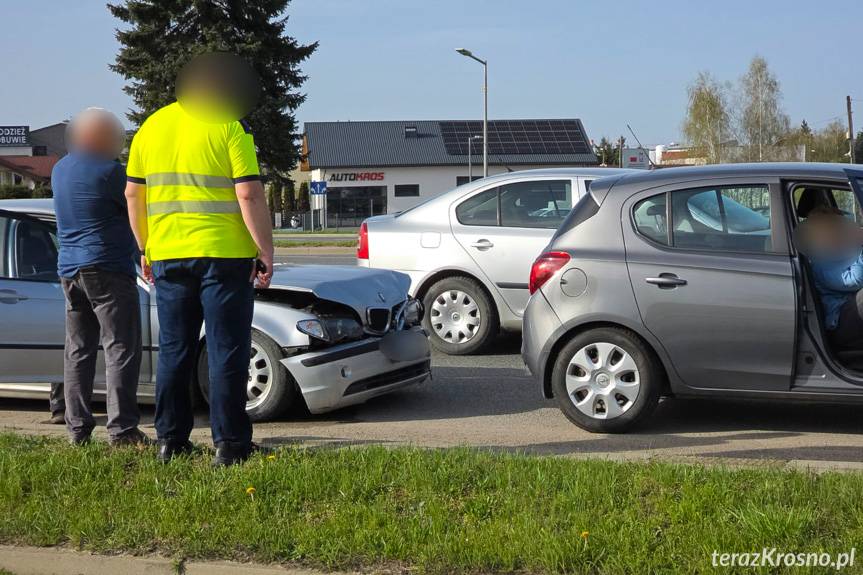 Krosno. Zderzenie dwóch samochodów