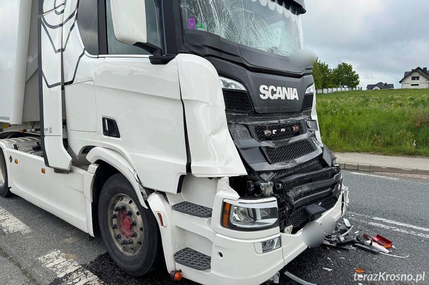 Głojsce. Zderzenie dwóch ciężarówek