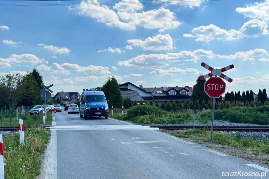 Zderzenie samochodu z szynobusem