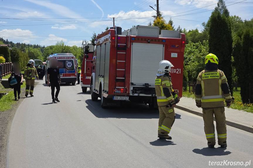 Lubatówka. Wypadek z udziałem ciągnika
