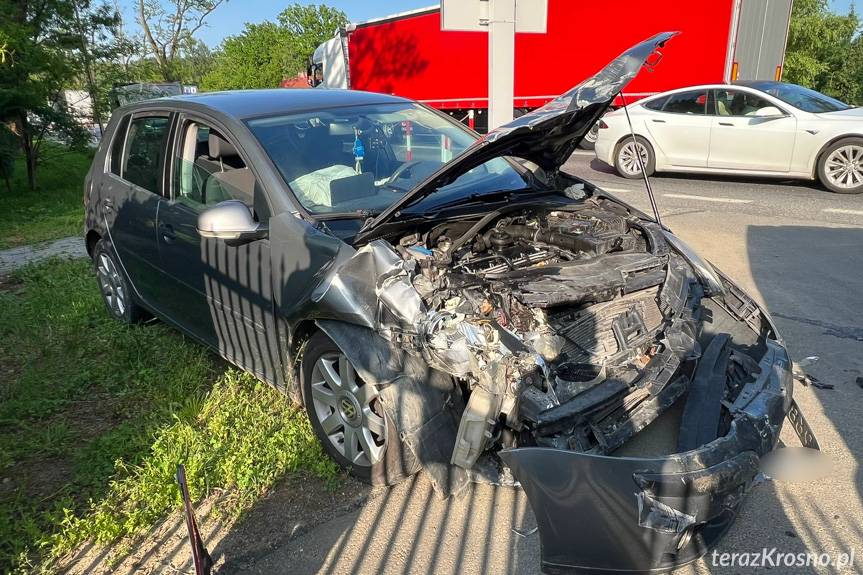 Zderzenie na DK19 w Zboiskach