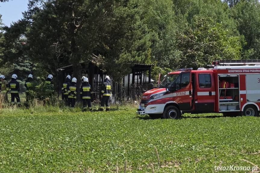 Pożar szopy we Wrocance