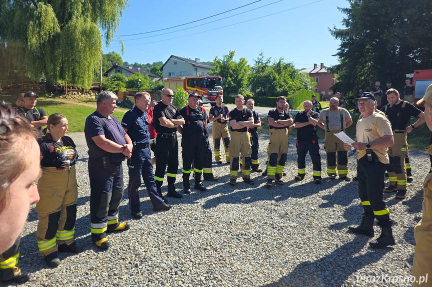 Jednostki OSP z gminy Wojaszówka w akcji - ćwiczenia nad rzeką Wisłok