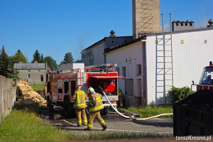Pożar w piekarni w Jedliczu