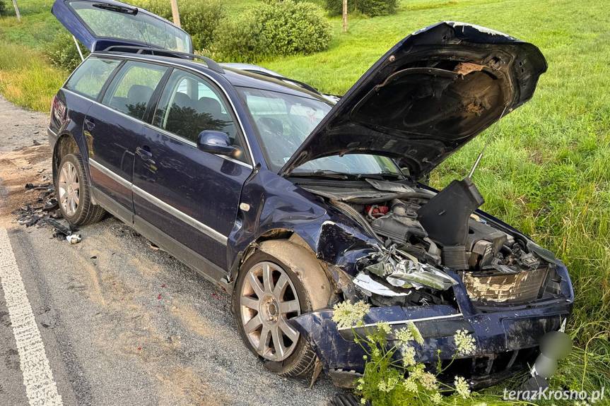 Krasna. Zderzenie dwóch samochodów