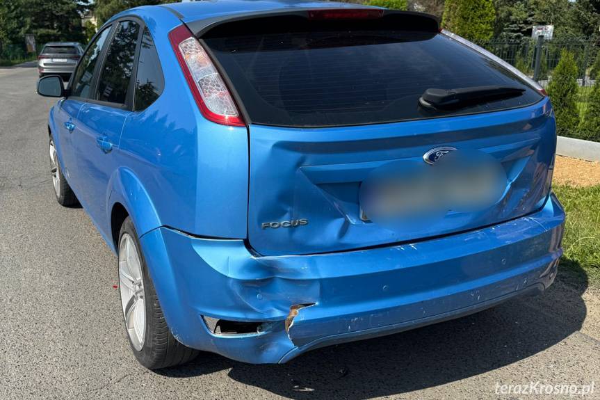 Zderzenie dwóch samochodów we Wrocance