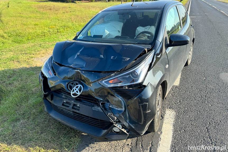 Zderzenie samochodów w Pustynach