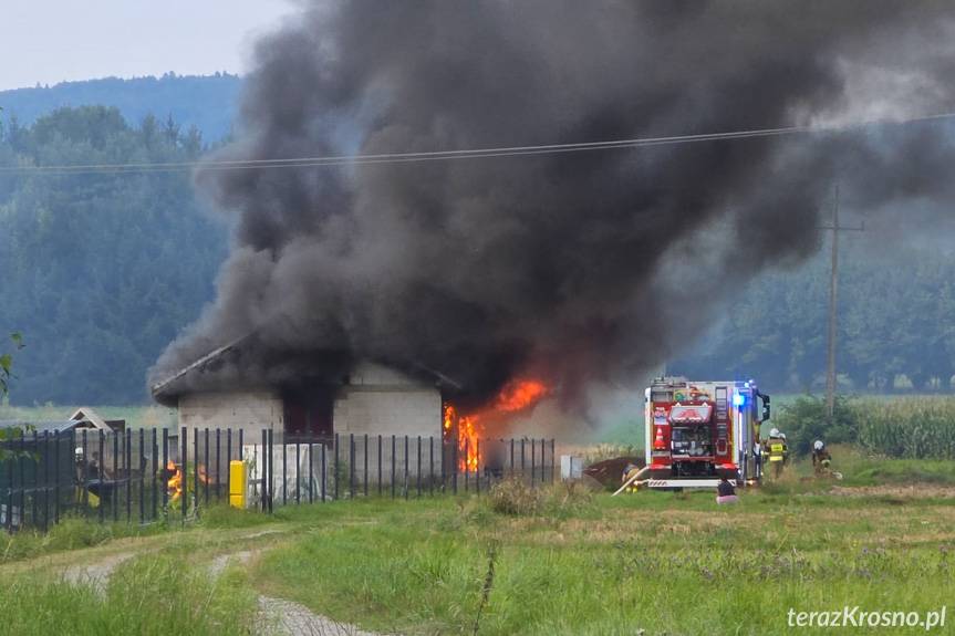 Bajdy. Pożar budynku
