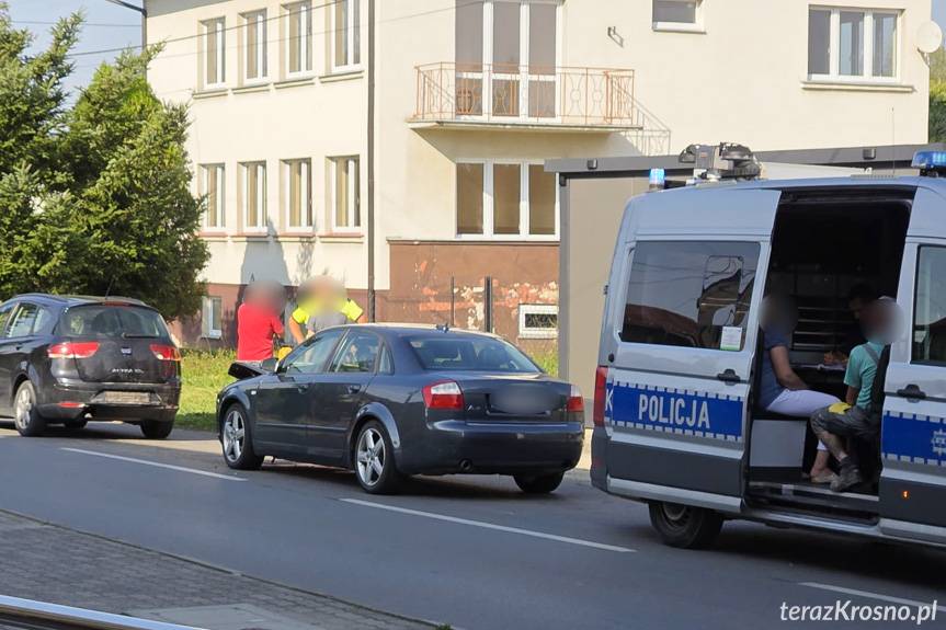 Kolizja na ulicy Decowskiego w Krośnie