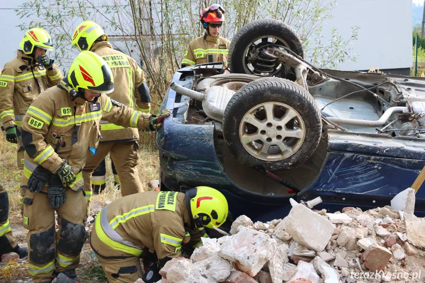 Wypadek traktorzysty, uwięziony w studni, wypadki drogowe. Warsztaty ratownicze Przysietnica 2025 [ZDJĘCIA]