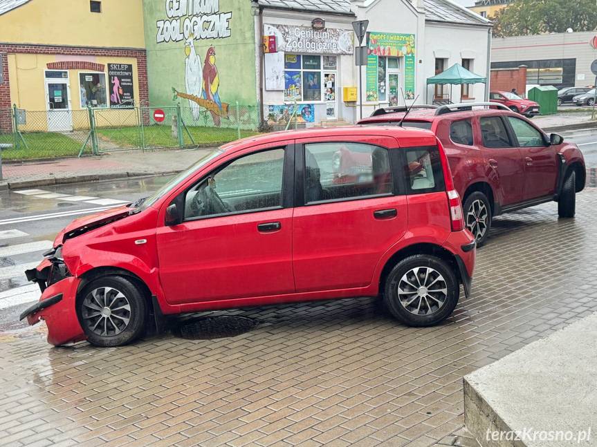 Zderzenie dwóch aut w centrum Krosna