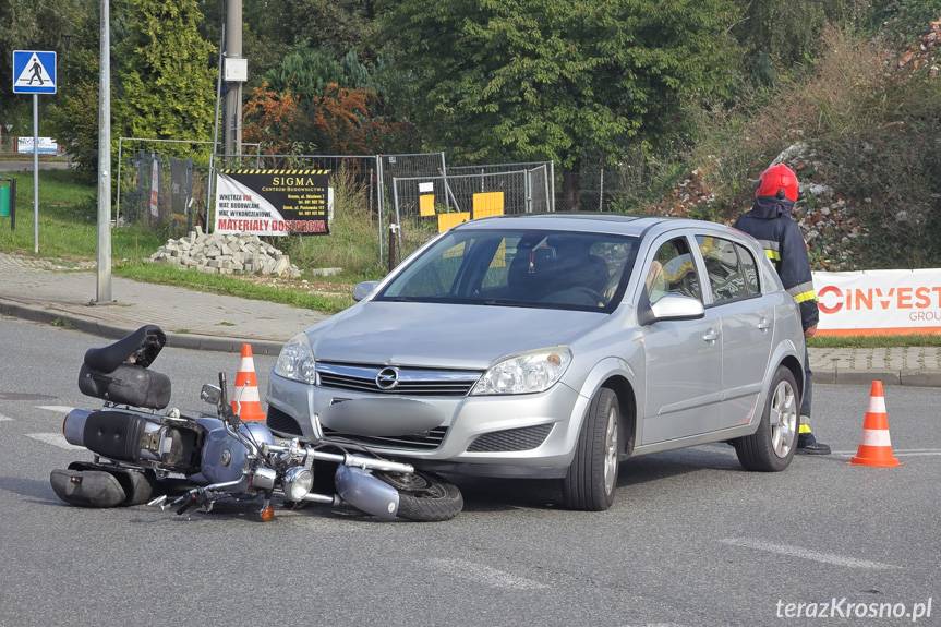 Wypadek na ul. Lwowskiej w Krośnie