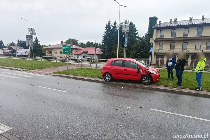 Krosno. Zderzenie dwóch samochodów