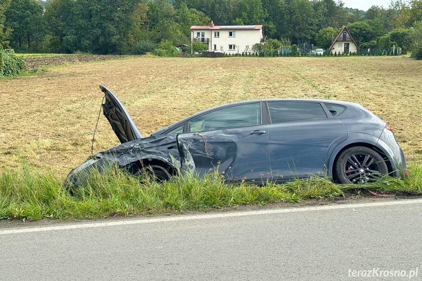 Zderzenie samochodu osobowego z ciężarowym