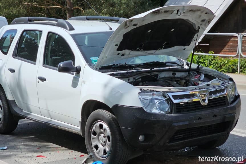  Kolizja dwóch aut w Krośnie