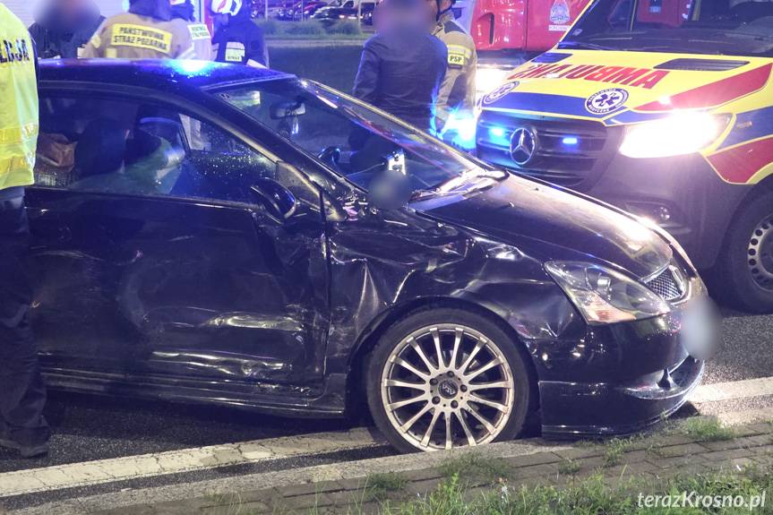 Krosno. Zderzenie dwóch samochodów