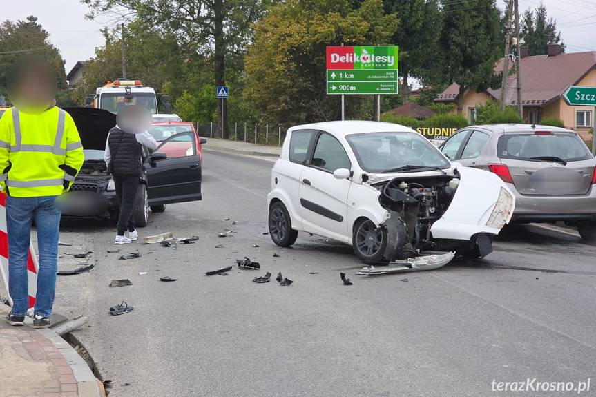 Kolizja na skrzyżowaniu w Świerzowej Polskiej