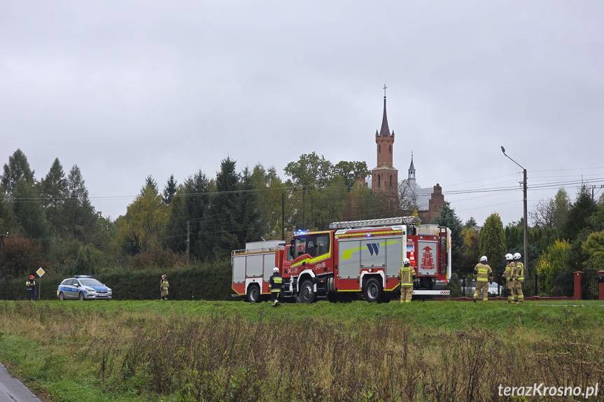 Ustrobna. Zadymienie w domu