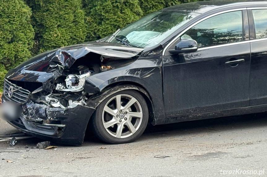 Zderzenie na Okrzei - kierowca volvo ukarany mandatem