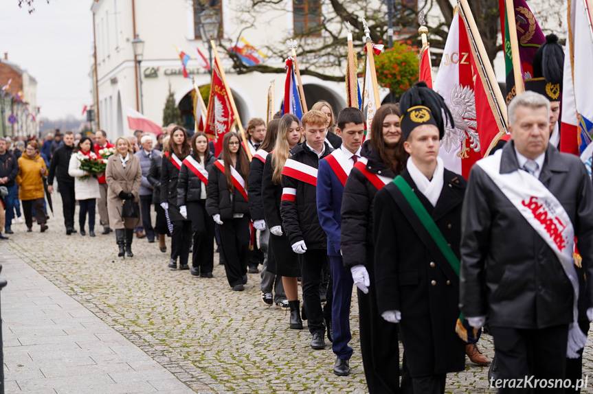 Uroczyste obchody Święta Niepodległości w Krośnie