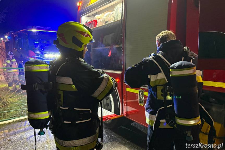 Pożar w domu we Wróbliku Szlacheckim