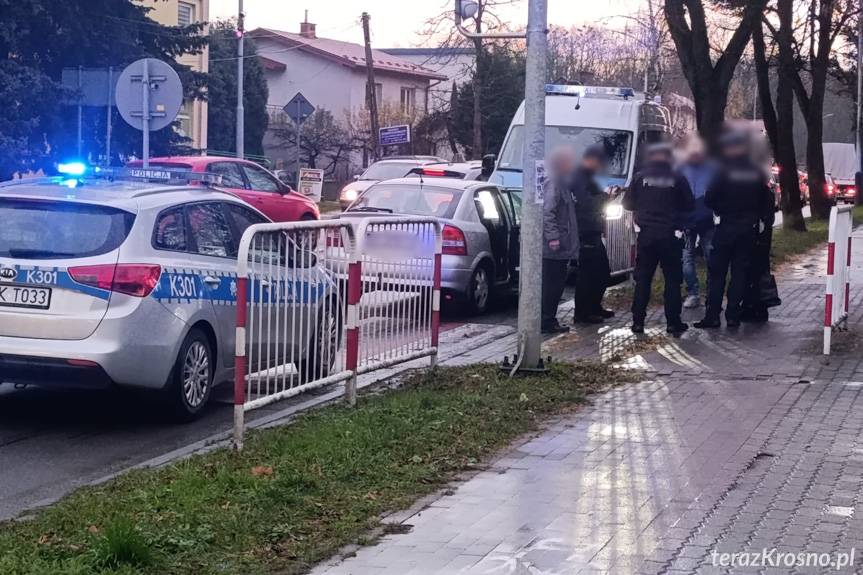 Potrącenie na pasach w Krośnie