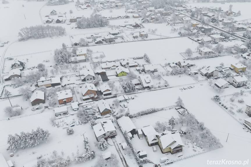 Zimowy krajobraz Zręcina na zdjęciach