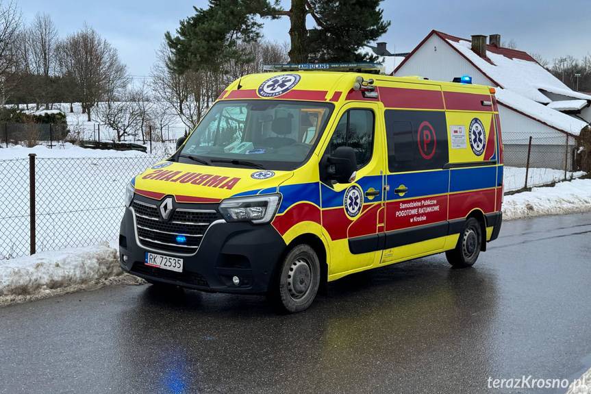 Mazdą prosto w ogrodzenie. Kolizja w Krościenku Wyżnym